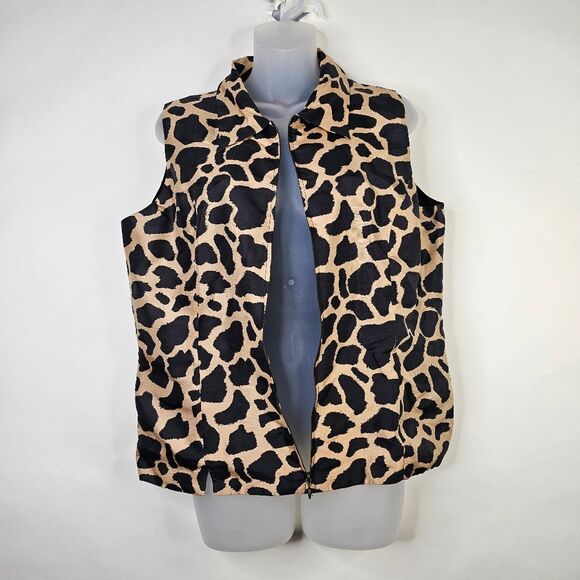 Silkland Animal Print Sleeveless Blouse - Picture 1 of 6